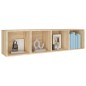 vidaXL Estantería libros/mueble TV contrachapada roble 36x30x143 cm vidaXL Estantería libros/mueble TV contrachapada roble 36x30x143 cm