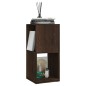 vidaXL Armario giratorio aglomerado roble ahumado 34,5x34,5x75,5 cm vidaXL Armario giratorio aglomerado roble ahumado 34,5x34,5x75,5 cm
