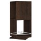 vidaXL Armario giratorio aglomerado roble ahumado 34,5x34,5x75,5 cm vidaXL Armario giratorio aglomerado roble ahumado 34,5x34,5x75,5 cm