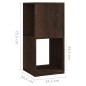 vidaXL Armario giratorio aglomerado roble ahumado 34,5x34,5x75,5 cm vidaXL Armario giratorio aglomerado roble ahumado 34,5x34,5x75,5 cm