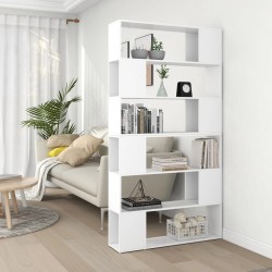 vidaXL Estantería divisor de espacios blanco 100x24x188 cm