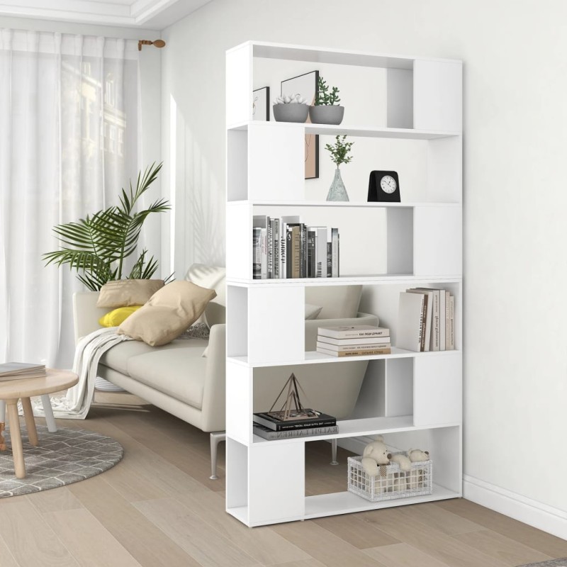 vidaXL Estantería divisor de espacios blanco 100x24x188 cm vidaXL Estantería divisor de espacios blanco 100x24x188 cm