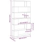 vidaXL Estantería divisor de espacios blanco 100x24x188 cm vidaXL Estantería divisor de espacios blanco 100x24x188 cm