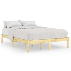 vidaXL Estructura de cama madera maciza de pino 200x200 cm