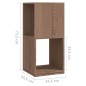 vidaXL Armario giratorio aglomerado roble Sonoma 34,5x34,5x75,5 cm vidaXL Armario giratorio aglomerado roble Sonoma 34,5x34,5x75,5 cm