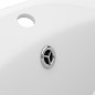 vidaXL Lavabo lujoso con rebosadero cerámica blanco mate 58,5x39 cm vidaXL Lavabo lujoso con rebosadero cerámica blanco mate 58,5x39 cm
