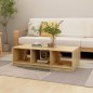 vidaXL Mesa de centro de madera maciza de pino 110x50x34 cm vidaXL Mesa de centro de madera maciza de pino 110x50x34 cm