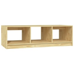 vidaXL Mesa de centro de madera maciza de pino 110x50x34 cm