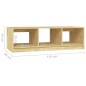 vidaXL Mesa de centro de madera maciza de pino 110x50x34 cm vidaXL Mesa de centro de madera maciza de pino 110x50x34 cm