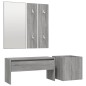 vidaXL Set de muebles de recibidor madera contrachapada gris Sonoma vidaXL Set de muebles de recibidor madera contrachapada gris Sonoma