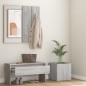 vidaXL Set de muebles de recibidor madera contrachapada gris Sonoma vidaXL Set de muebles de recibidor madera contrachapada gris Sonoma