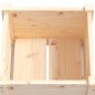 vidaXL Jardineras 2 uds madera maciza de pino 40x40x70 cm