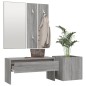 vidaXL Set de muebles de recibidor madera contrachapada gris Sonoma vidaXL Set de muebles de recibidor madera contrachapada gris Sonoma