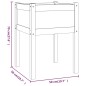 vidaXL Jardineras 2 uds madera maciza de pino 50x50x70 cm vidaXL Jardineras 2 uds madera maciza de pino 50x50x70 cm