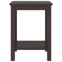 vidaXL Mesitas de noche madera maciza de pino marrón oscuro 35x30x47cm