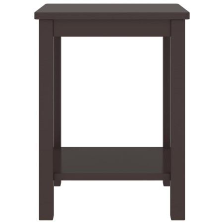 vidaXL Mesitas de noche madera maciza de pino marrón oscuro 35x30x47cm