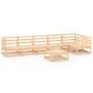 vidaXL Juego de muebles de jardín 7 piezas madera maciza de pino vidaXL Juego de muebles de jardín 7 piezas madera maciza de pino