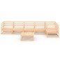 vidaXL Juego de muebles de jardín 7 piezas madera maciza de pino vidaXL Juego de muebles de jardín 7 piezas madera maciza de pino