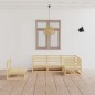 vidaXL Juego de muebles de jardín 5 piezas madera maciza de pino vidaXL Juego de muebles de jardín 5 piezas madera maciza de pino