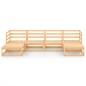 vidaXL Juego de muebles de jardín 6 piezas madera maciza de pino vidaXL Juego de muebles de jardín 6 piezas madera maciza de pino