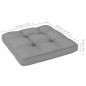 vidaXL Juego de muebles de jardín 3 pzas y cojines madera pino maciza