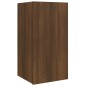 vidaXL Set de muebles para TV 4 pzas madera contrachapada marrón roble