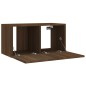 vidaXL Set de muebles para TV 4 pzas madera contrachapada marrón roble