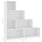 vidaXL Estantería/divisor madera contrachapada blanco 155x24x160 cm vidaXL Estantería/divisor madera contrachapada blanco 155x24x160 cm