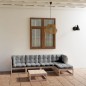 vidaXL Muebles de jardín 6 piezas con cojines de madera de pino maciza vidaXL Muebles de jardín 6 piezas con cojines de madera de pino maciza