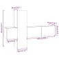 vidaXL Set de muebles para TV 3 pzas madera contrachapada roble marrón