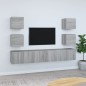 vidaXL Set de muebles para TV 7 pzas madera contrachapada gris Sonoma vidaXL Set de muebles para TV 7 pzas madera contrachapada gris Sonoma