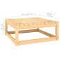 vidaXL Juego de muebles de jardín 10 pzas y cojines madera maciza pino vidaXL Juego de muebles de jardín 10 pzas y cojines madera maciza pino