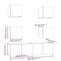 vidaXL Set de muebles para TV 6 pzas madera contrachapada roble marrón