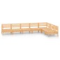 vidaXL Juego de muebles de jardín 7 piezas madera maciza de pino vidaXL Juego de muebles de jardín 7 piezas madera maciza de pino