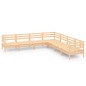 vidaXL Juego de muebles de jardín 7 piezas madera maciza de pino vidaXL Juego de muebles de jardín 7 piezas madera maciza de pino
