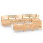 vidaXL Juego de muebles de jardín 10 piezas madera maciza de pino vidaXL Juego de muebles de jardín 10 piezas madera maciza de pino