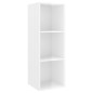 vidaXL Juego de muebles de salón 2 pzs madera ingeniería blanco brillo