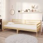 vidaXL Sofá cama con colchón madera de pino maciza 90x200 cm vidaXL Sofá cama con colchón madera de pino maciza 90x200 cm