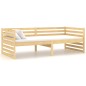vidaXL Sofá cama con colchón madera de pino maciza 90x200 cm vidaXL Sofá cama con colchón madera de pino maciza 90x200 cm