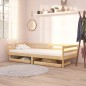 vidaXL Sofá cama con cajones madera de pino maciza 90x200 cm vidaXL Sofá cama con cajones madera de pino maciza 90x200 cm