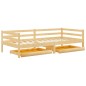 vidaXL Sofá cama con cajones madera de pino maciza 90x200 cm vidaXL Sofá cama con cajones madera de pino maciza 90x200 cm