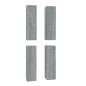 vidaXL Muebles TV 4 uds madera contrachapada gris Sonoma 30,5x30x110cm vidaXL Muebles TV 4 uds madera contrachapada gris Sonoma 30,5x30x110cm