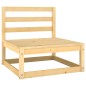 vidaXL Juego de muebles de jardín 9 pzas y cojines madera maciza pino vidaXL Juego de muebles de jardín 9 pzas y cojines madera maciza pino