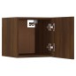 vidaXL Juego de muebles de pared para TV contrachapado roble marrón