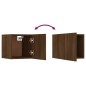 vidaXL Juego de muebles de pared para TV contrachapado roble marrón