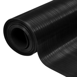 vidaXL Alfombrilla de goma antideslizante 1,5x4 m 3 mm acanalado fino