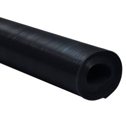 vidaXL Alfombrilla de goma antideslizante 1,5x4 m 3 mm acanalado fino