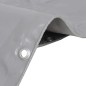 vidaXL Lona 650 g/m² 6x8 m gris