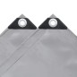 vidaXL Lona 650 g/m² 6x8 m gris