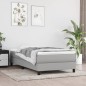 vidaXL Estructura de cama box spring tela gris claro 80x200 cm